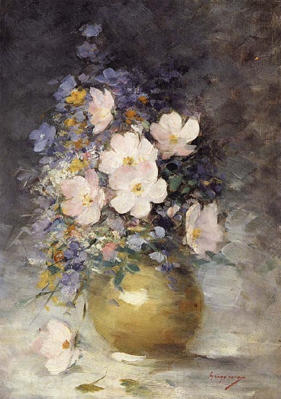 Nicolae Grigorescu Hip Rose Flowers Norge oil painting art